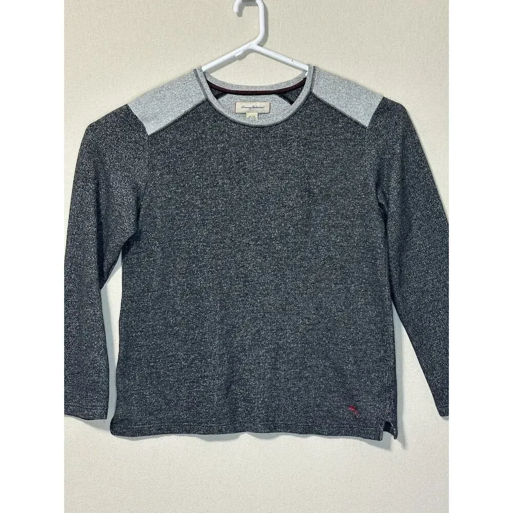 Tommy Bahama Men's Light Weight Sweater Gray Long Sleeve  Size‎ XL